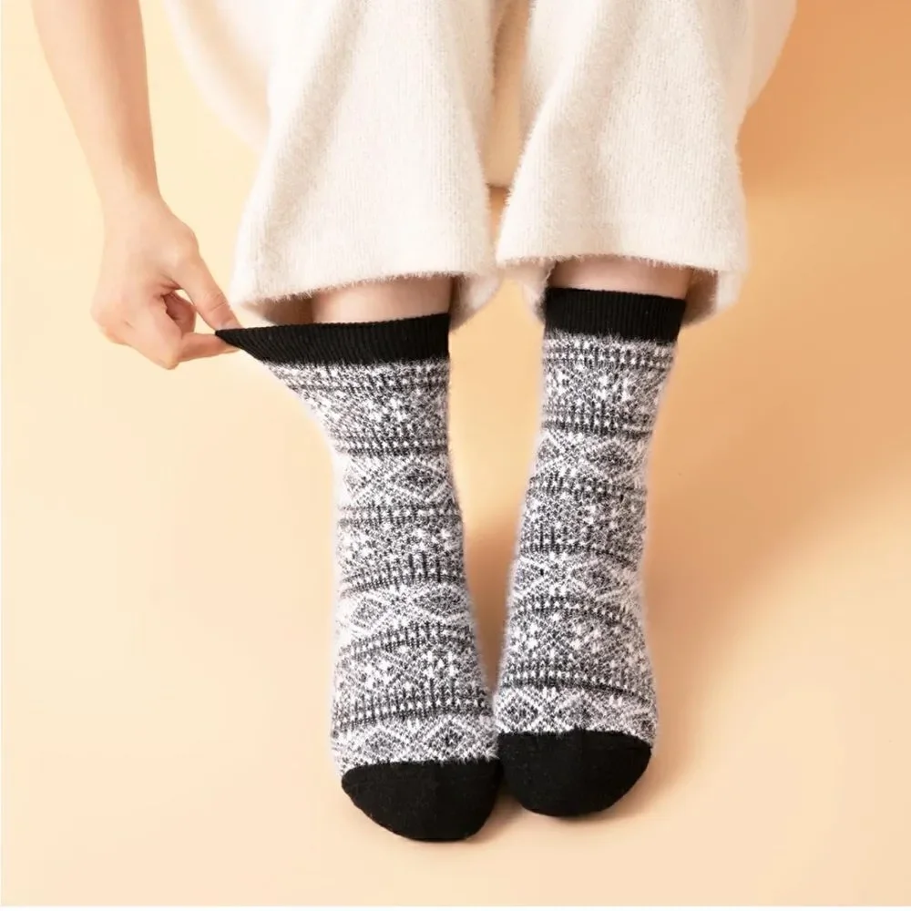 Warm wool winter socks